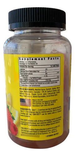 Cret Creatinine 7x Gummies Energía Rendimiento 60 Gomitas Berry