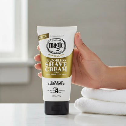 Crema Depilatoria Para Cabeza Calva Sin Navaja Magic Shave Normal