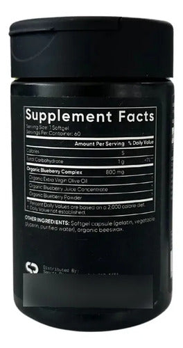 Arándano Azul Concentrado Sports Research 60 Capsulas Sin Sabor