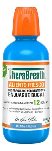 Enjuague Bucal Therabreath Menta Fresca