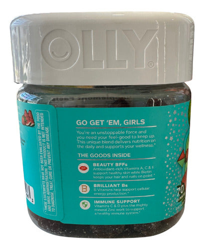 Olly Multivitamínico Teen Girl Con Zinc Y Calcio 70 Gomitas Melon