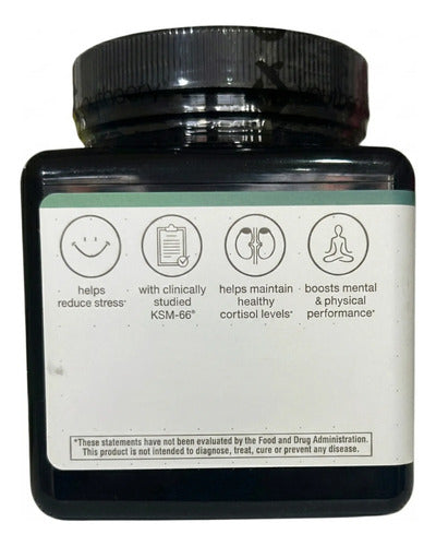 Ksm-66 Ashwagan Antiestrés Suplemento Premium 60 Capsulas Sin Sabor