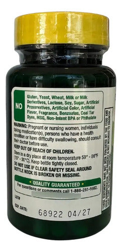 Ginseng Coreano 100 Mg 60 Capsulas Mejora Concentración Sin Sabor