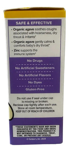 Jarabe Miel Agave Oral Infantil Para Bebés 59ml Miel