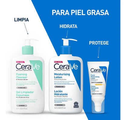 Cerave Gel Limpiador Facial Para Piel Mixta A Grasa 473 Ml Normal A Grasa Día/noche