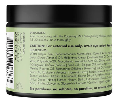 Mascarilla Fortalecedora Capilar Con Romero Mielle Organics