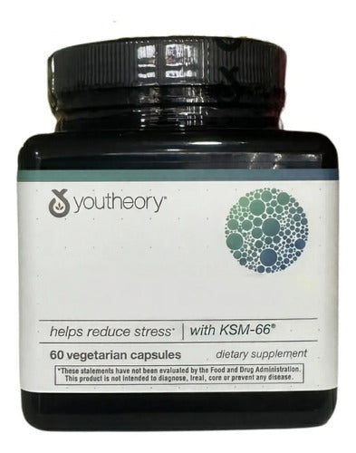 Ksm-66 Ashwagan Antiestrés Suplemento Premium 60 Capsulas Sin Sabor
