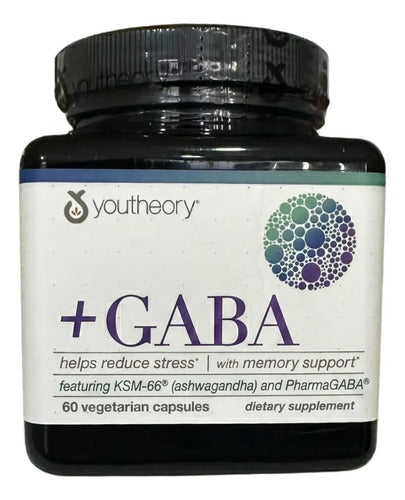 Ksm-66 Ashwagan Y Gaba Antiestrés Suplemento 60 Capsulas Sin Sabor