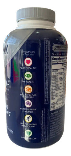 Multivitamínico Hombres 50+ Energía Salud 300 Tabletas Sin Sabor