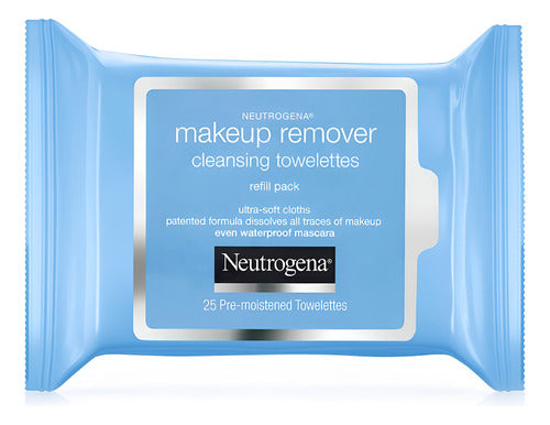 Toallitas Desmaquillantes Neutrogena 25pzs Limpieza Facial