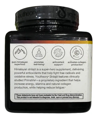 Shilajit Del Himalaya Aumento De Energía 60 Capsulas Sin Sabor