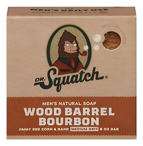 Jabón En Barra Dr. Squatch Wood Barrel Bourbon 150g