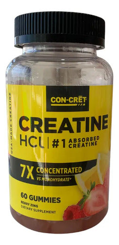 Cret Creatinine 7x Gummies Energía Rendimiento 60 Gomitas Berry