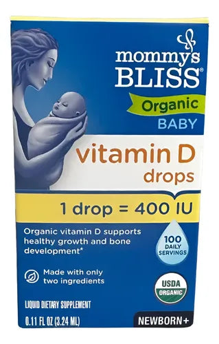 Suplemento Drops Vitamina D3 Para Bebés Gotas 3.24ml Sin Sabor