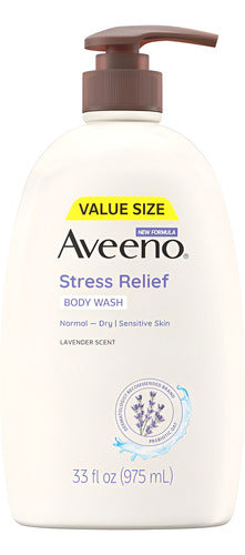Aveeno Bodywash Strees Relief Lavanda