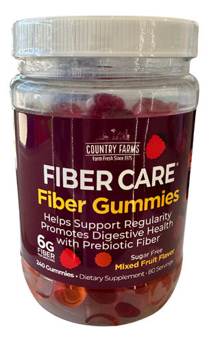 Fibra Suplemento 240 Gomitas Salud Digestiva Intestinal Frutas