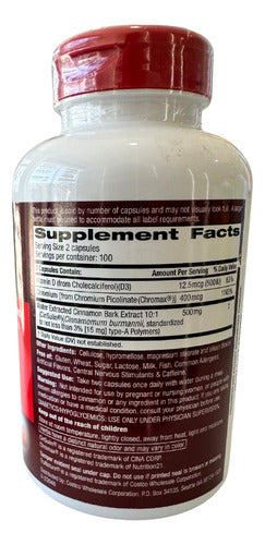 Cinsulin Trunature 200 Capsulas Vitamina D3 Metabolismo Sin Sabor