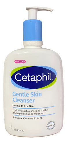 Cetaphil Limpiador Facial 591 Ml Piel Normal/seca Normal A Seca Día/noche