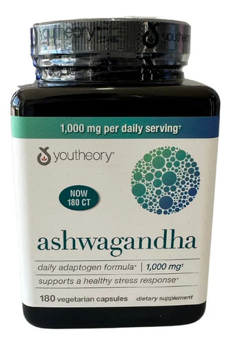 Ashwagandha 180 Capsulas Reduce Ansiedad Y Estrés Relaja Sin Sabor