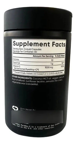 Vitamina C 180 Cápsulas Antioxidante Mujer Y Hombre Sin Sabor
