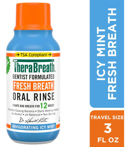 Enjuague Bucal Therabreath Menta 88ml Travel