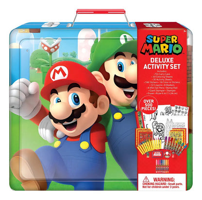 Estuche De Actividades De Lujo Metálico Super Mario Bros