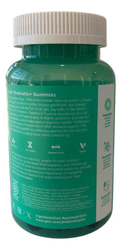 Goli Probioticos Gummies Salud Digestiva 60 Gomitas Frutos Rojos
