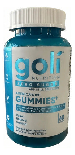 Antiestrés Reduce Cortisol Suplemento Sin Azúcar 60 Gomitas Berry