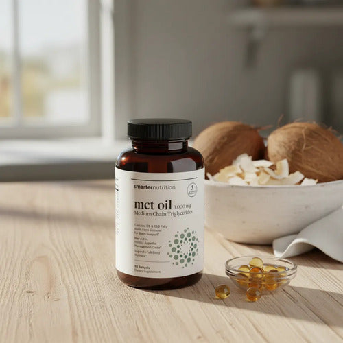 Mct Oil 3000mg Aceite Suplemento Sin Sabor 90 Capsulas Sin Sabor