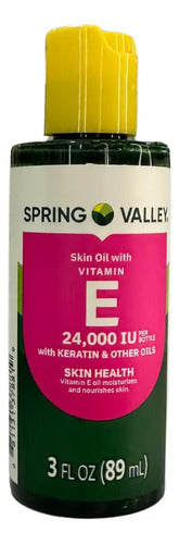 Vitamina E Con Keratina Aceite Hidratante Spring Valley Sin Sabor