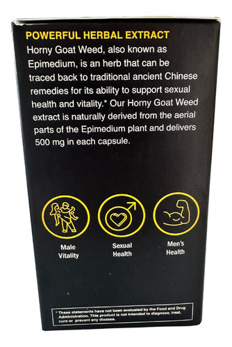 Nugenix Horny Goat Weed Extracto Epimedium 30 Cápsulas Sin Sabor