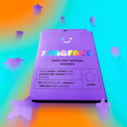 Starface Recovery Parches Antiacné Mixta Morado 32pz - Mixta - Día/noche
