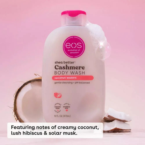 Eos Cashmere Body Wash Coconut Waters Jabón Líquido Corporal