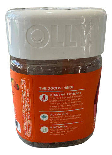 Vitaminas 36 Gomitas Olly Ginseng, Alpha Gpc Y Vitaminas B Mandarina
