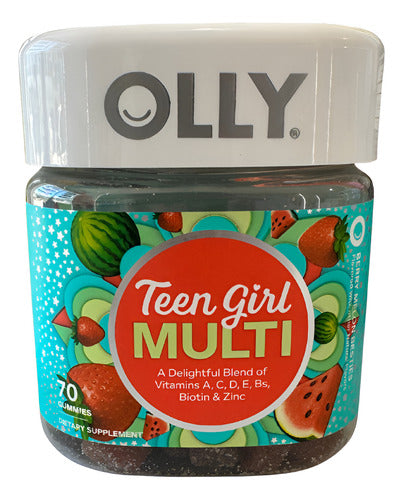 Olly Multivitamínico Teen Girl Con Zinc Y Calcio 70 Gomitas Melon