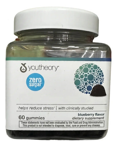 Antiestrés Reduce Cortisol Suplemento Premium 60 Gomitas Blueberry