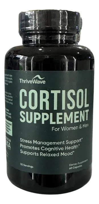 Suplemento De Cortisol Para Ansiedad Y Estrés 60 Capsulas Sin Sabor