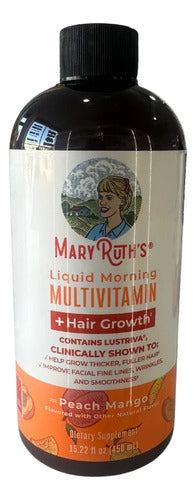 Multivitamínico Líquido Peach Mango Cabello Uñas Piel 450ml Peach/mango