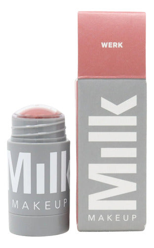 Milk Makeup Lip + Cheek Cream Blush Stick Tono Werk Rosa