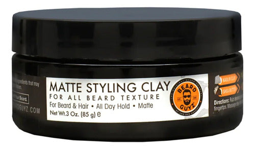 Beard Guyz Matte Styling Clay Bálsamo Para Barba Y Cabello
