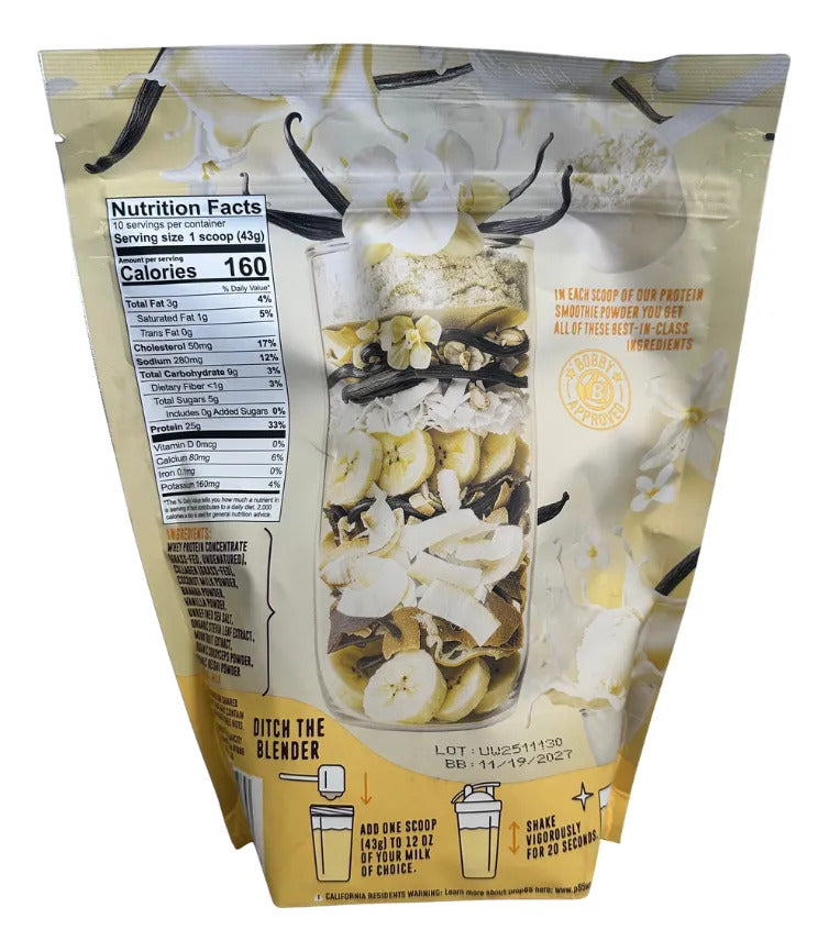 Proteína Whey Suplemento Polvo Smoothie Sabor Vanilla 430g Vainilla