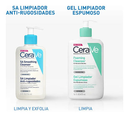 Cerave Gel Limpiador Facial Para Piel Mixta A Grasa 473 Ml Normal A Grasa Día/noche
