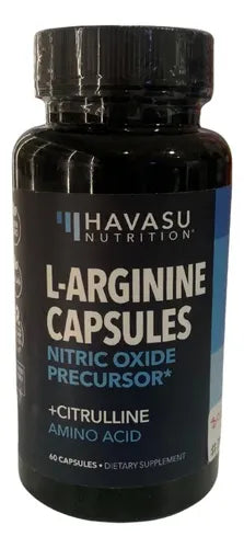 L-arginina L-citrulina 400mg Nitric Oxide 60 Capsulas Sin Sabor