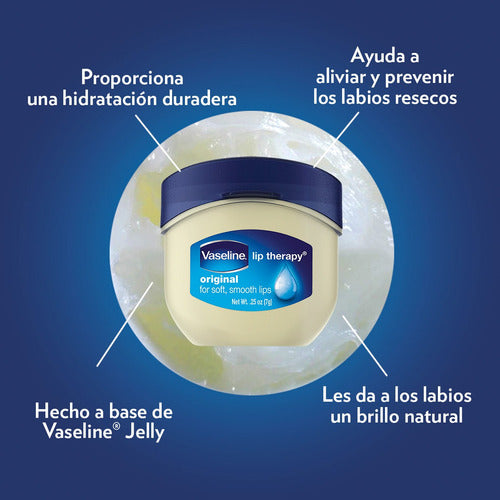 Vaseline Lip Care Original Bálsamo Para Labios 7gr