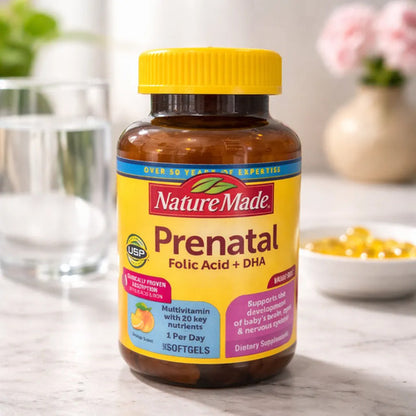 Multivitamínico Prenatal Ácido Fólico Hierro 90 Softgels Sin Sabor