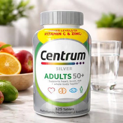 Multivitamínico Centrum Silver +50 Adultos 325 Tabletas Sin Sabor
