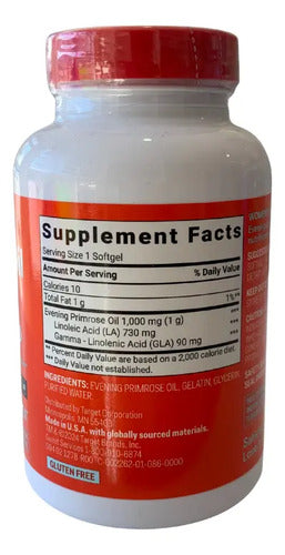 Up&up Aceite De Onagra 1000 Mg Gla 75 Capsulas Sin Sabor