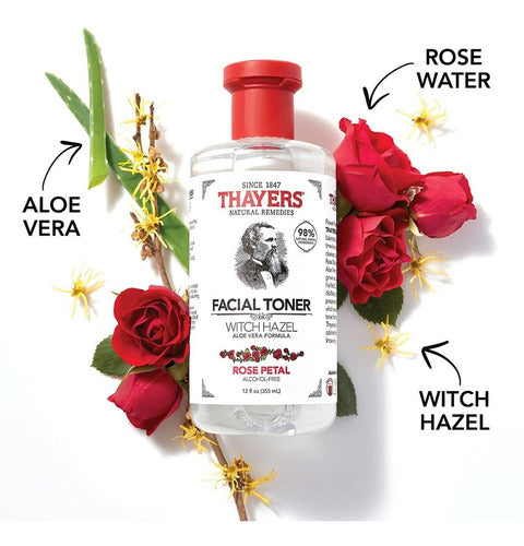 Tónico Facial Thayers Witch Hazel Rosa 355 Ml, Hidratante Todo Tipo De Piel