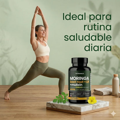 Moringa Extremadamente Eficaz Con 60 Cápsulas Antioxidante Sin Sabor