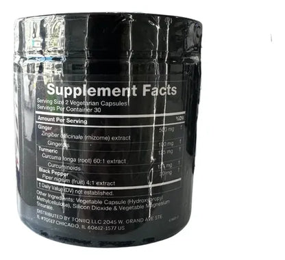 Jengibre Ginger Root Suplemento Vegano 60 Capsulas Sin Sabor